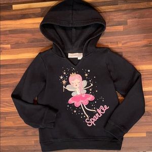 Jumping Beans Girls Fairy Sparkle Hoodie Sz 6 EUC
